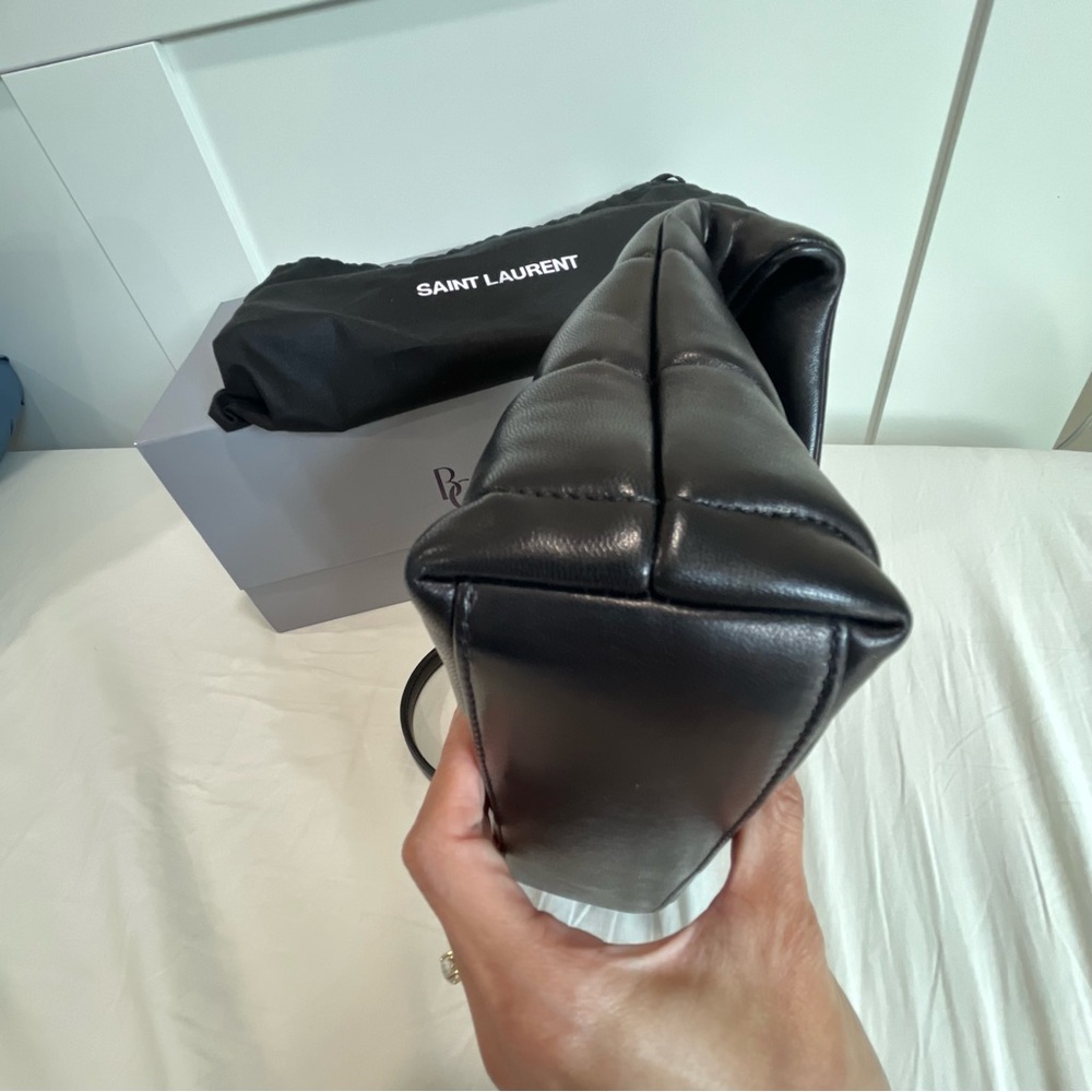 Saint Laurent Black Toy Puffer Crossbody Bag - Picture 12 of 16